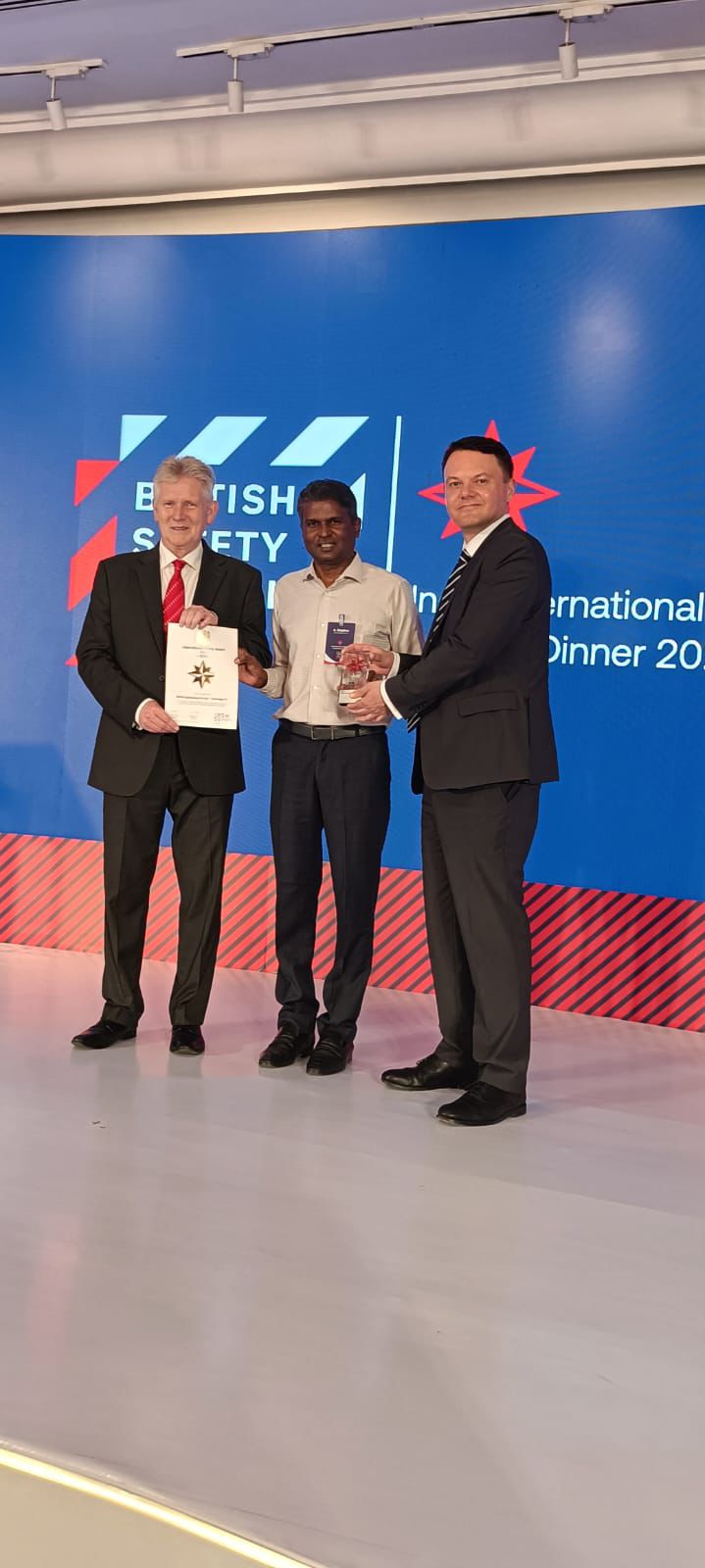 BSC Safety Award ceremony — BCIM Techridge P3 team